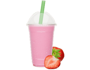 Home milkshakes strawberry photoroom